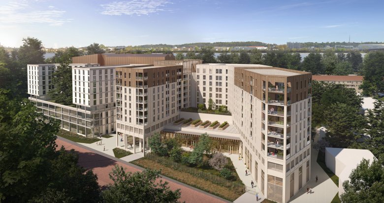 Achat / Vente programme immobilier neuf Bordeaux à 8 min à pied du tramway Carle Vernet (33000) - Réf. 9196