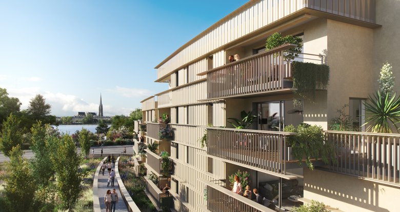Achat / Vente programme immobilier neuf Bordeaux au pied du parc des Berges de la Garonne (33000) - Réf. 9202
