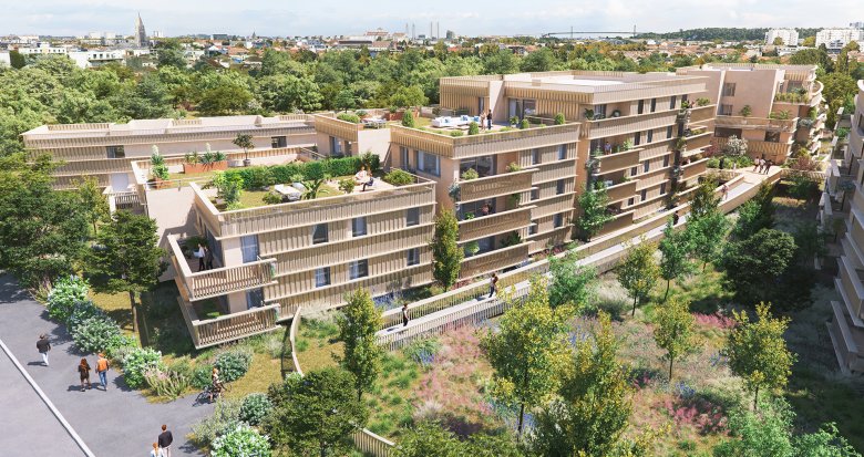 Achat / Vente programme immobilier neuf Bordeaux au pied du parc des Berges de la Garonne (33000) - Réf. 9202