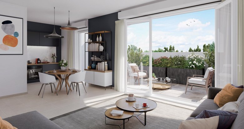 Achat / Vente programme immobilier neuf Carbon-Blanc à 5 min en voiture du centre commercial Grand Tour (33560) - Réf. 12616