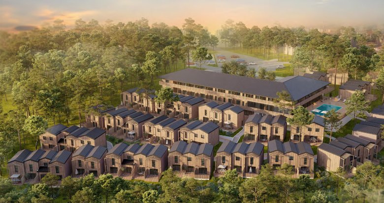 Achat / Vente programme immobilier neuf Lacanau résidence de tourisme à 1.5km de la plage (33680) - Réf. 12670