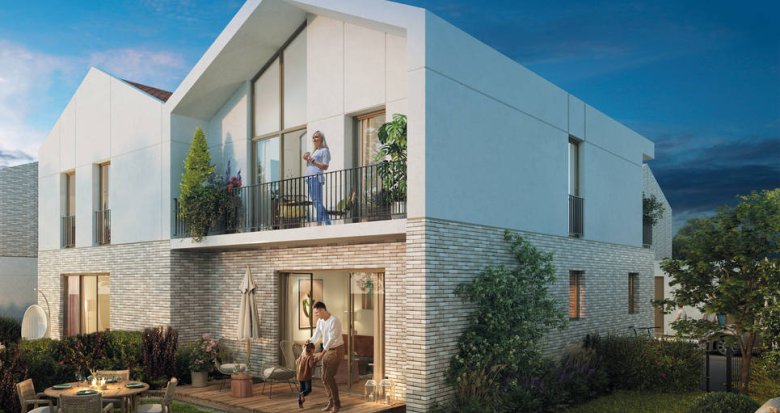 Achat / Vente programme immobilier neuf Mérignac villas à 200m du tram Frères Robinson (33700) - Réf. 8190