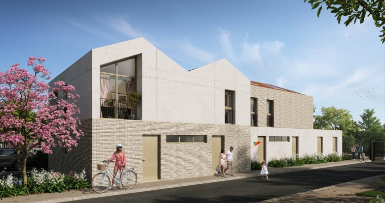 Achat / Vente programme immobilier neuf Mérignac villas à 200m du tram Frères Robinson (33700) - Réf. 8190