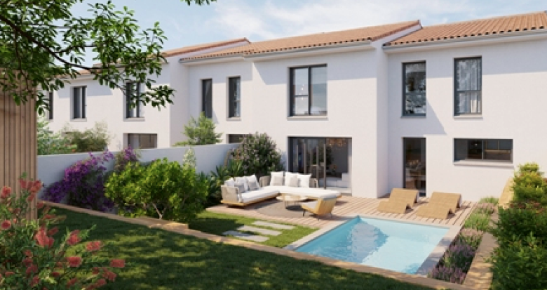 Achat / Vente programme immobilier neuf Bordeaux maisons avec piscines proche gare (33000) - Réf. 8588